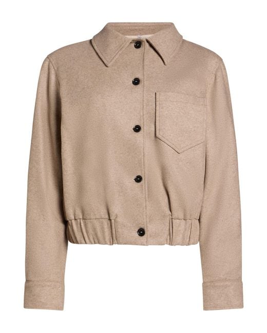 Liviana Conti Natural Jacket Cashmere, Polyamide