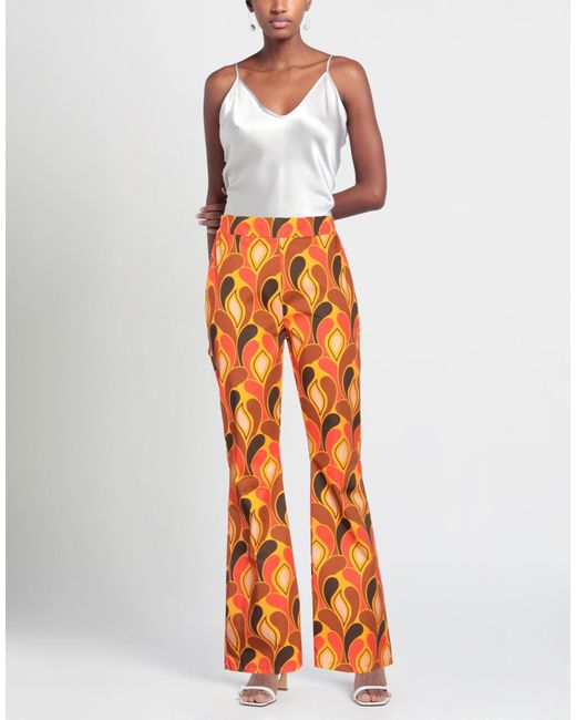 Siste's Orange Pants Cotton, Elastane