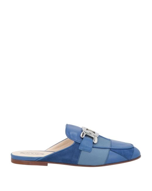 Tod's Blue Mules & Clogs Leather