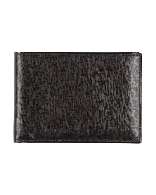 Valextra Black Wallet Leather for men