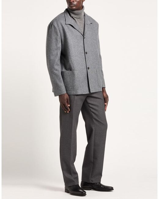 Boglioli Gray Jacket Virgin Wool for men