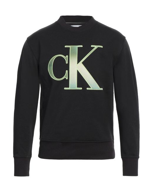 Calvin Klein Black Sweatshirt Polyester for men