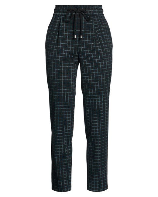 Éclà Blue Pants Viscose, Polyamide, Elastane