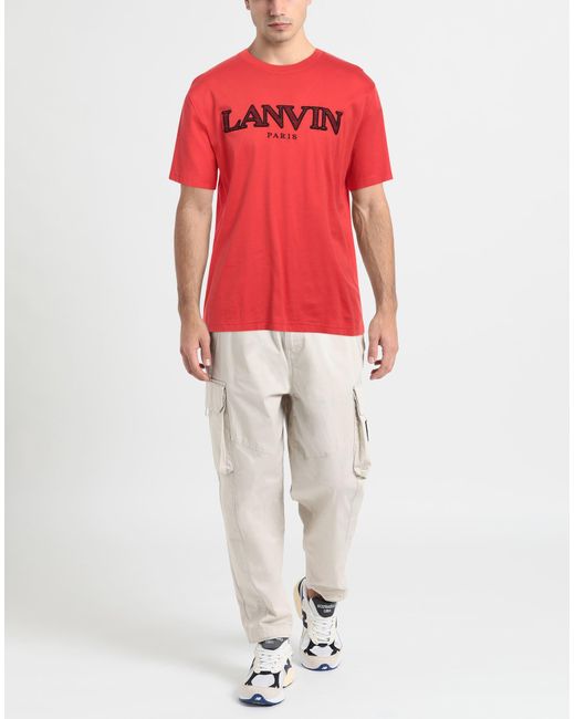 Lanvin Red T-shirt for men