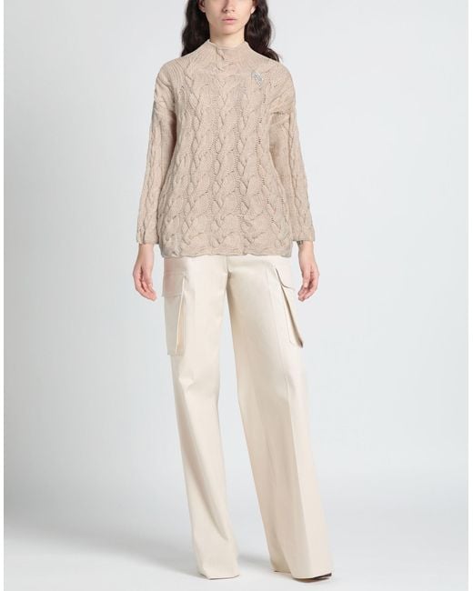 Pink Memories Natural Turtleneck