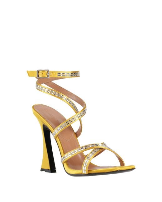 D'Accori Metallic Sandals