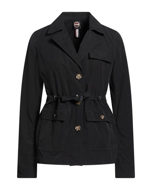 Colmar Black Jacket Polyester, Cotton, Polyamide