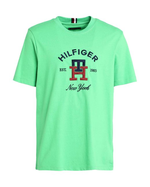 Tommy Hilfiger T-shirt in Green for Men | Lyst Australia