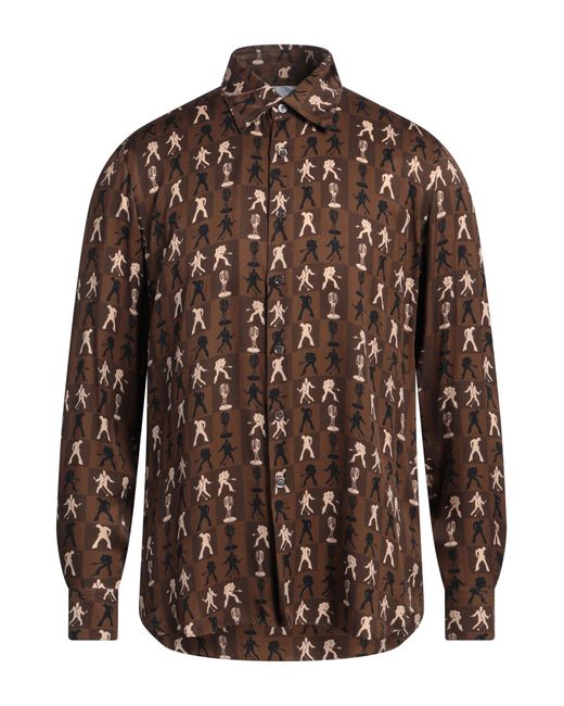 Camisa PT Torino de hombre de color Brown