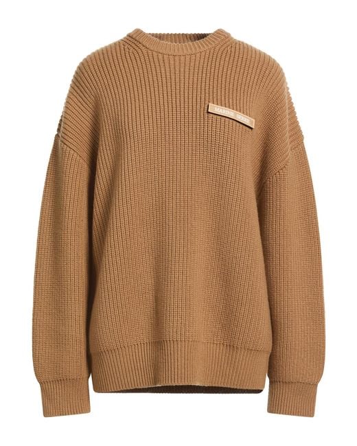 MARINE SERRE Brown Sweater Merino Wool