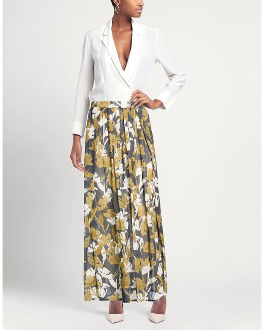 ALESSIA SANTI Metallic Maxi Skirt Cotton