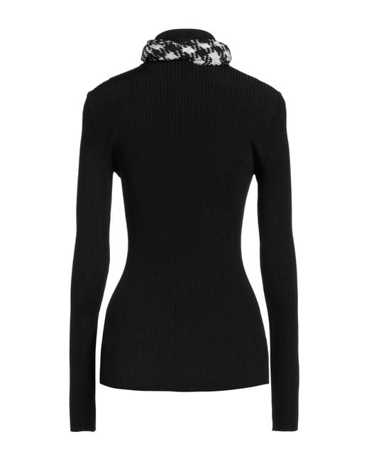 Burberry Black Turtleneck Viscose, Polyamide, Elastane