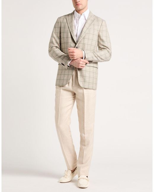 Boglioli Gray Military Blazer Wool, Silk, Polyamide for men