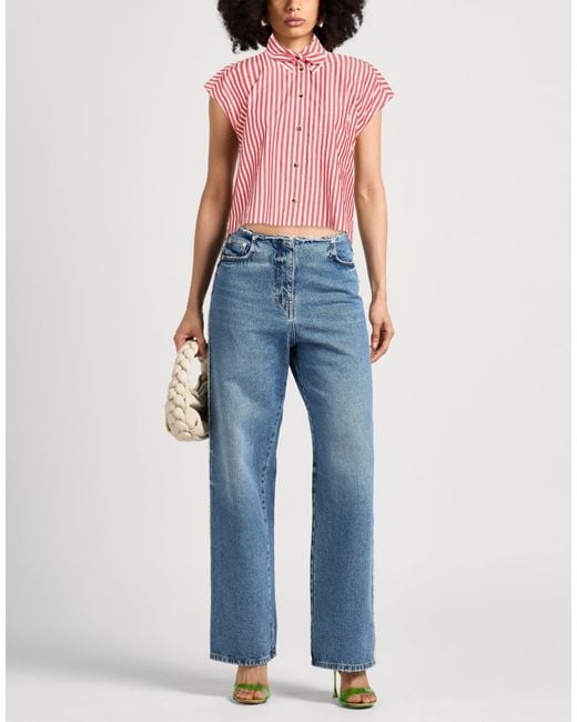 Ganni Pink Shirt Organic Cotton