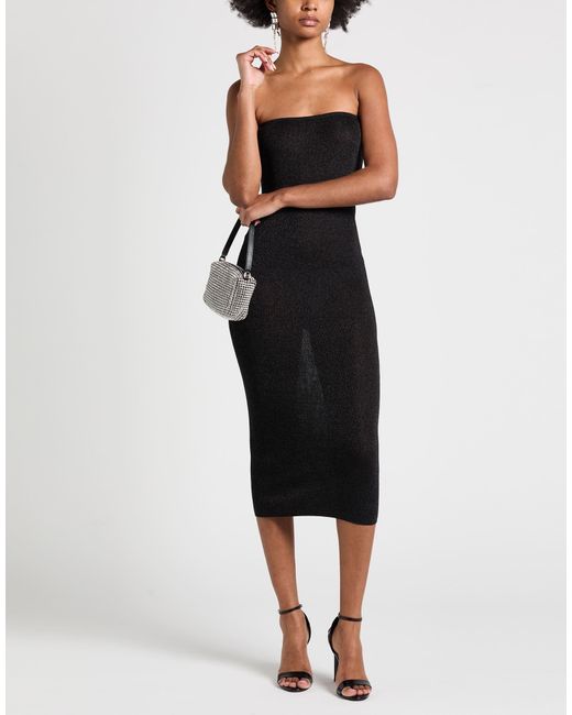 St. Agni Black Midi Dress