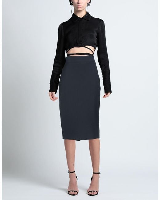 Peserico Blue Midi Skirt