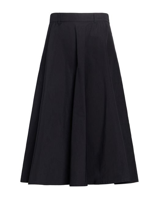 Department 5 Blue Midi Skirt Polyester, Cotton