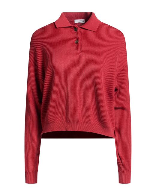 Pullover Brunello Cucinelli de color Red