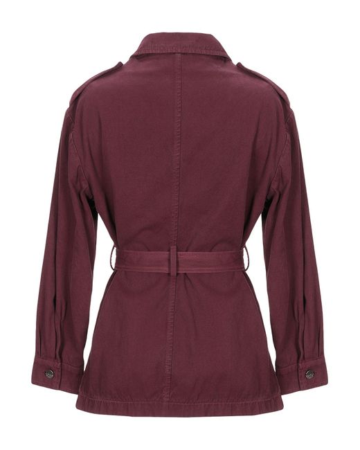 Kaos Purple Overcoat & Trench Coat