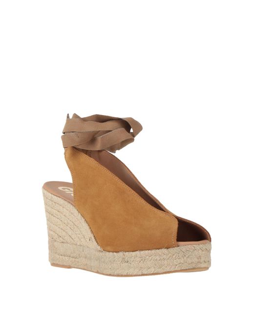 Gioseppo Natural Espadrilles Leather