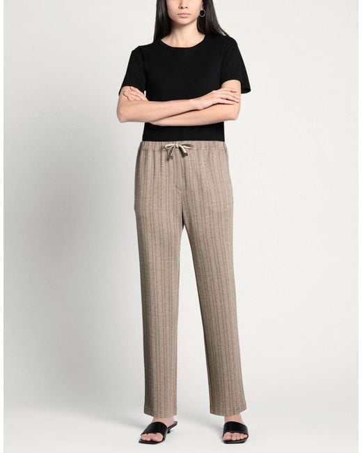 Purotatto Gray Chocolate Pants Viscose, Polyester, Elastane
