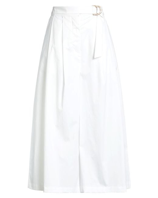 Fedeli White Pants Cotton, Elastane