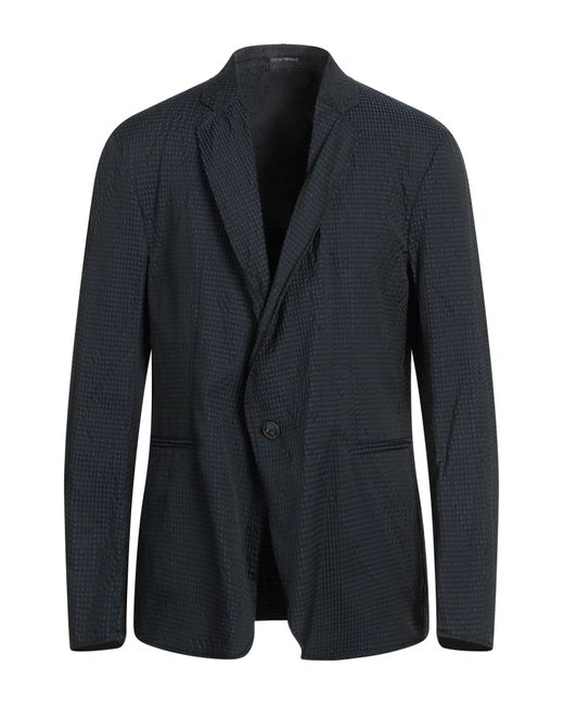 Emporio Armani Suit Jacket in Blue for Men | Lyst