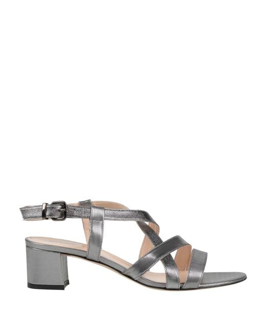 Evaluna Metallic Sandals Textile Fibers