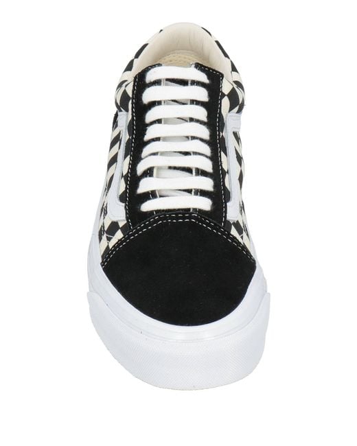 Vans White Sneakers Leather, Textile Fibers