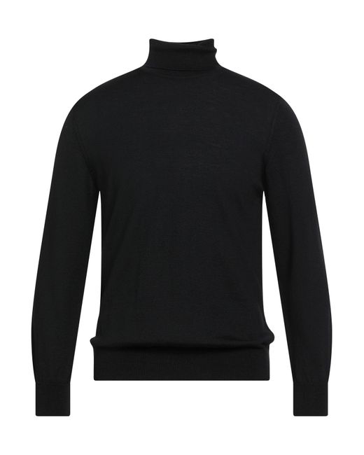 Andrea Fenzi Black Turtlenecks for men