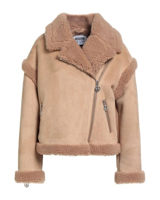 Moschino Natural Shearling & Teddy