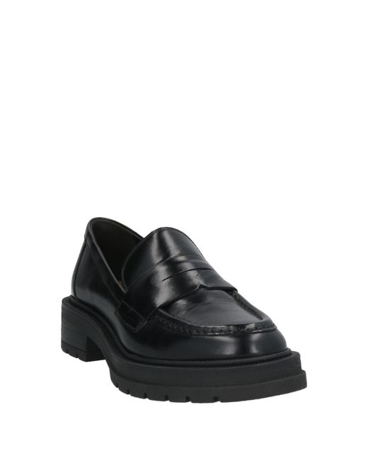 Carmens Black Loafers Leather