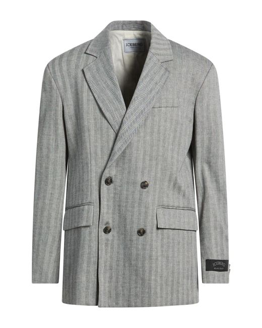 Iceberg Gray Blazers for men