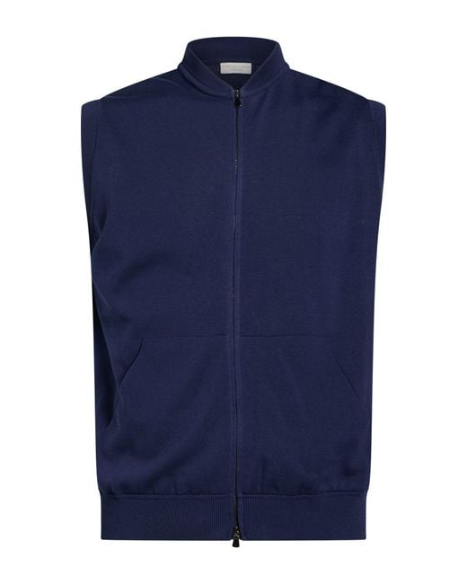 FILIPPO DE LAURENTIIS Blue Cardigan Cotton for men