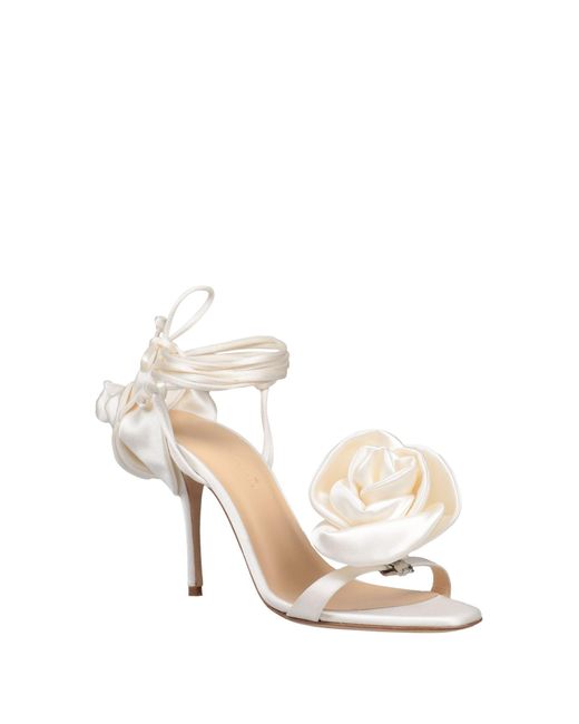 Magda Butrym White Sandals Textile Fibers