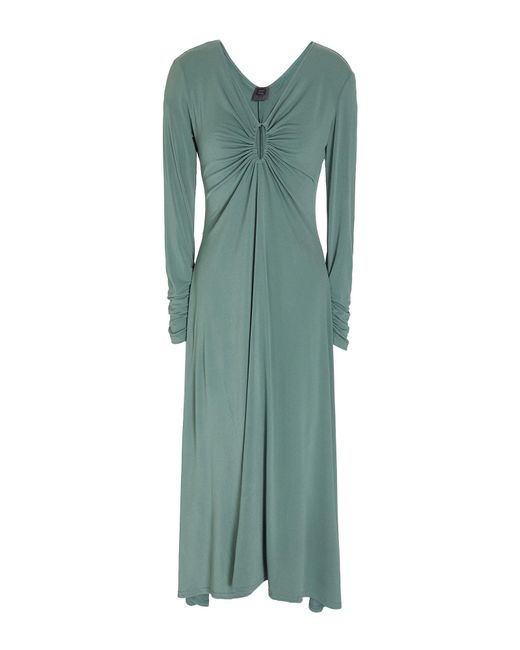 8 by YOOX Green Midi Dress