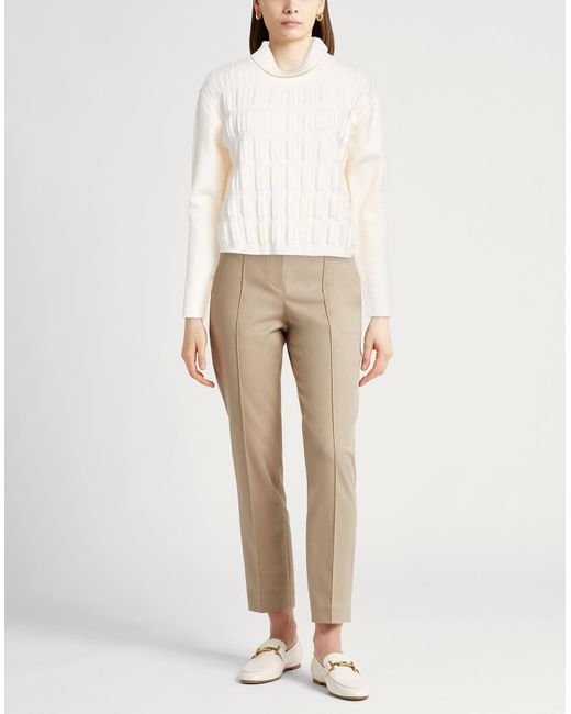 Herno White Rollkragenpullover