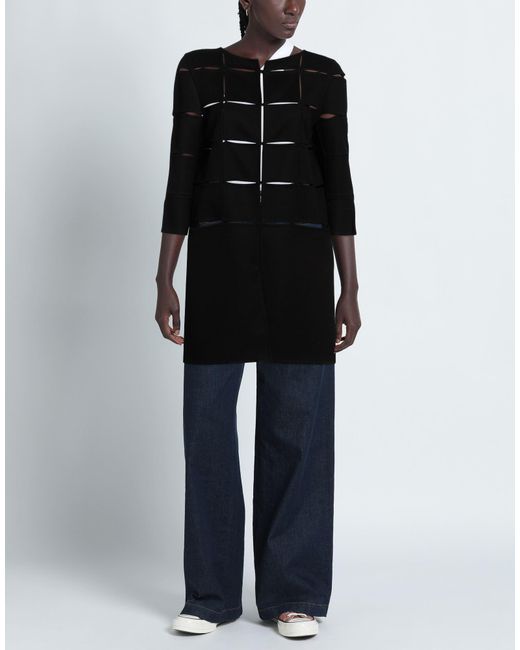 Herno Black Overcoat & Trench Coat