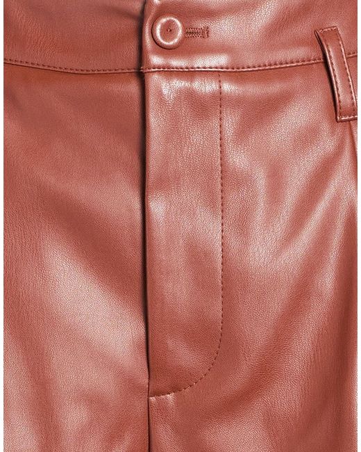 Manila Grace Red Pants Polyester, Polyurethane