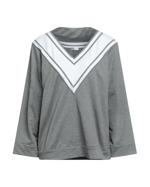 Brunello Cucinelli Gray Sweatshirt Cotton