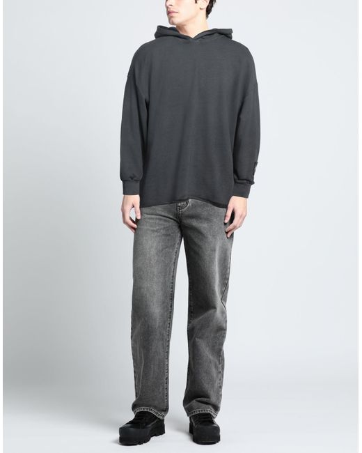 DISCLAIMER Gray Charcoal Sweatshirt Cotton for men