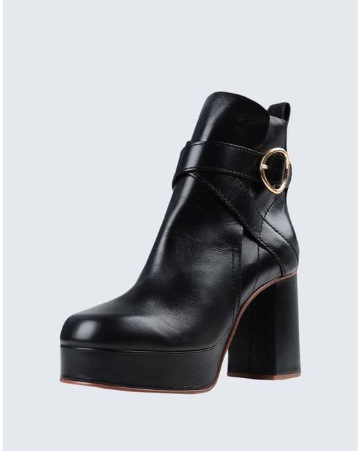 Botines de caña alta See By Chloé de color Black