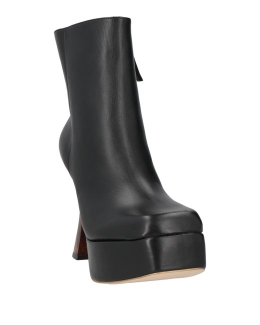 GOLD&ROUGE Black Ankle Boots