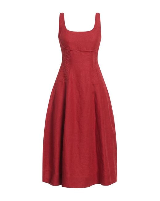 Chloé Red Midi-Kleid