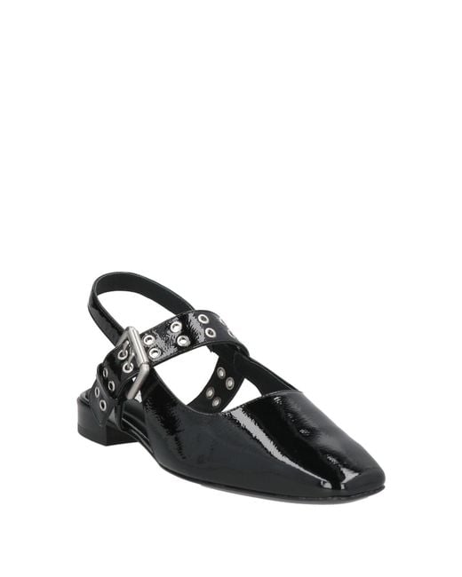 Rag & Bone Black Ballet Flats Leather