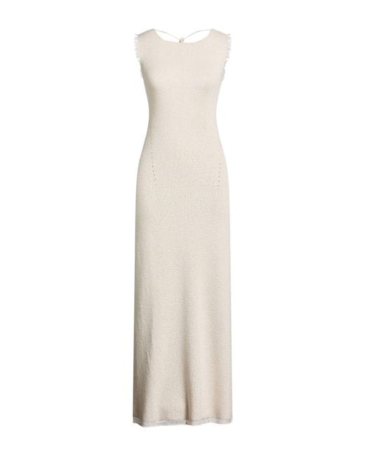 Proenza Schouler White Maxi Dress Viscose, Silk