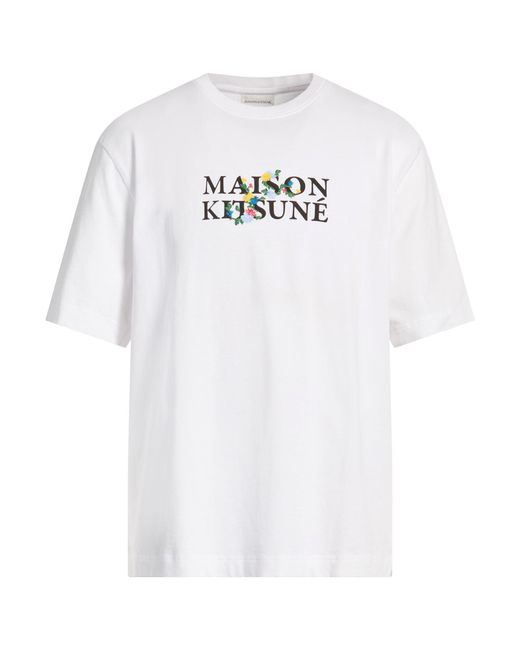 Maison Kitsuné White T-Shirt Cotton for men