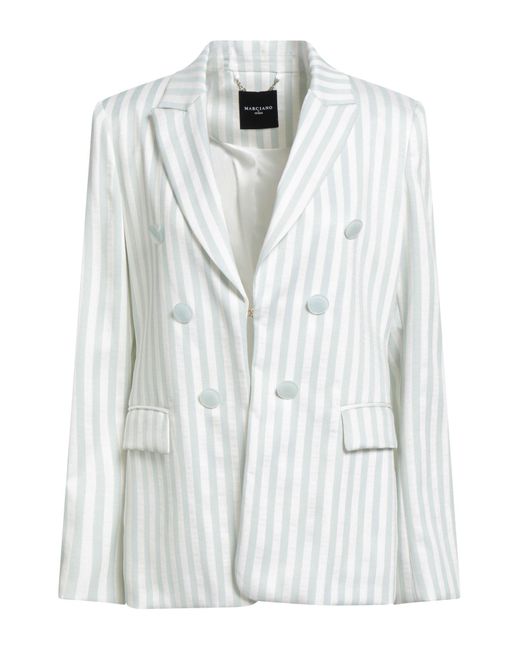 MARCIANO BY GUESS White Light Blazer Polyester, Viscose, Elastane
