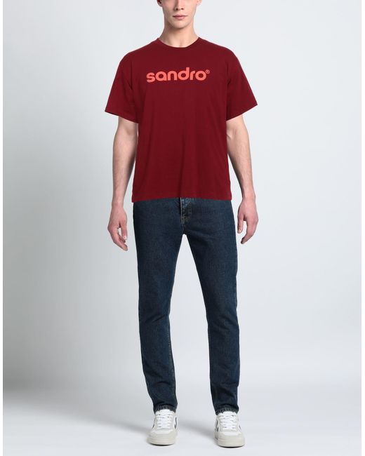 Sandro Red T-shirt for men