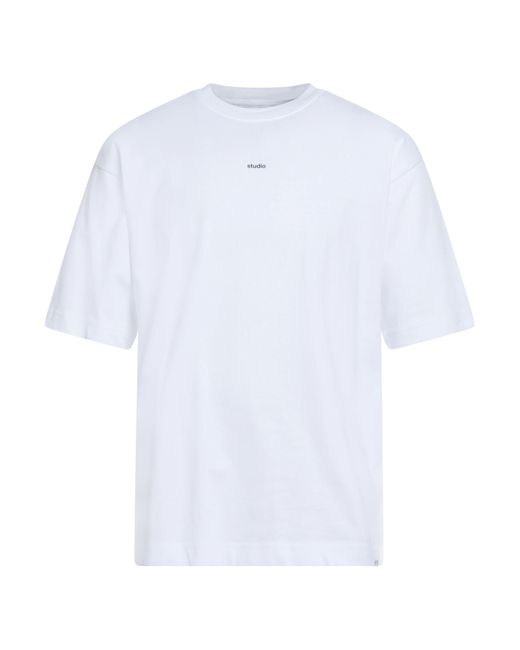 Seidensticker White Studio T-Shirt Cotton for men